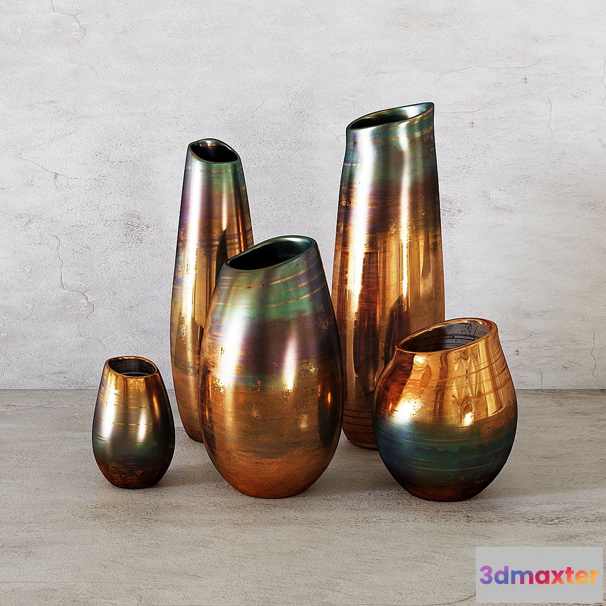 551355 - West Elm - Luster Curve Vases