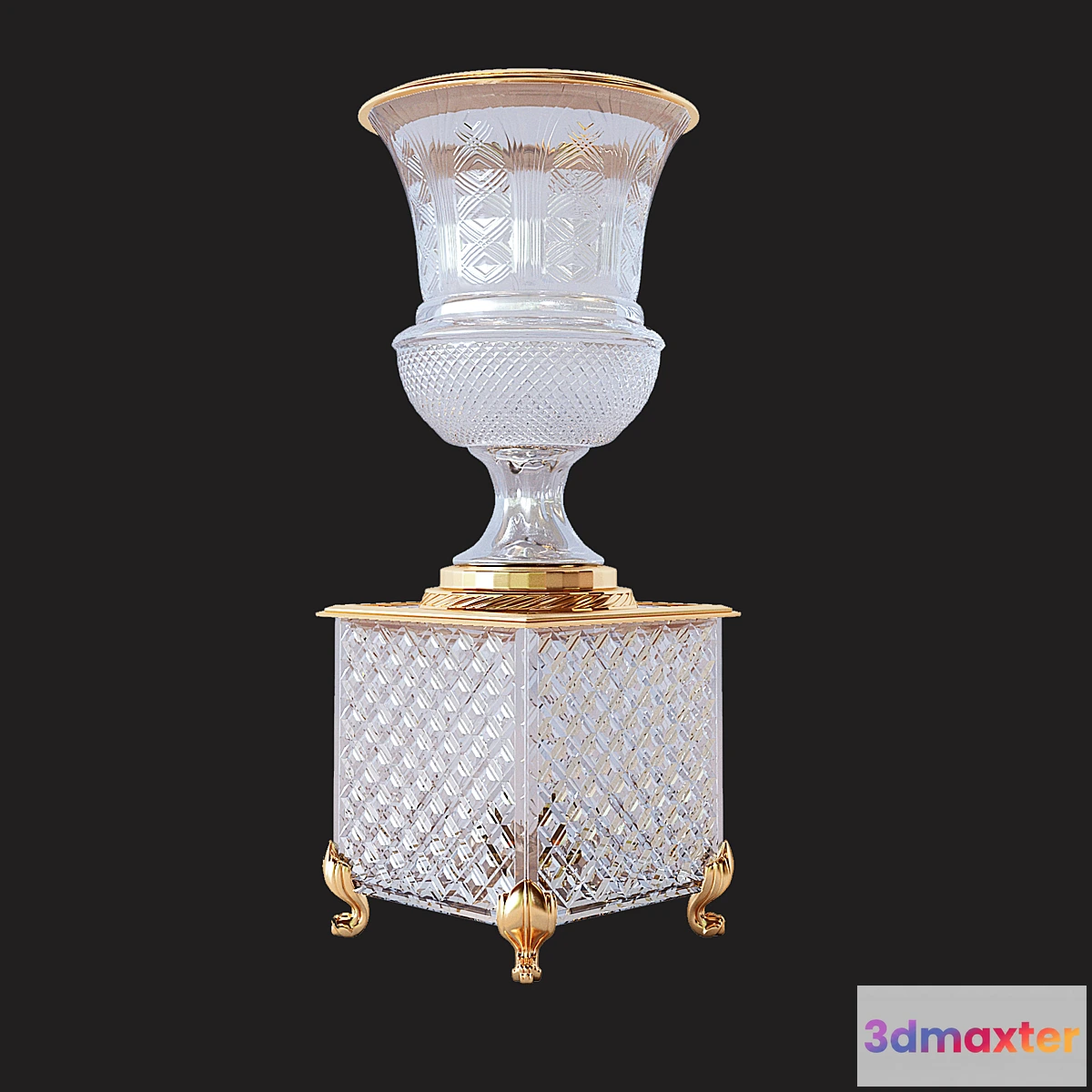 551449 - Classic crystal bonbonniere