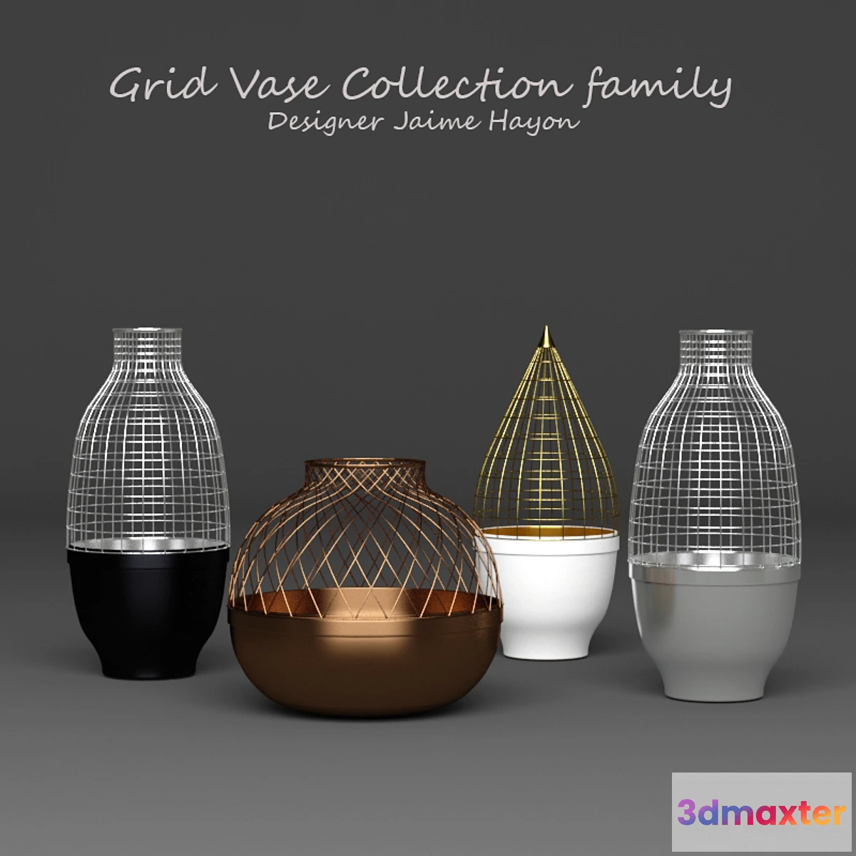 580460 - Grid Vase Gaia & Gino by Jaime Hayon