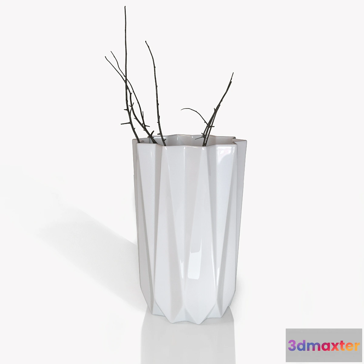 580652 - Vase Bloomingville Geometric (Corona + Vray)