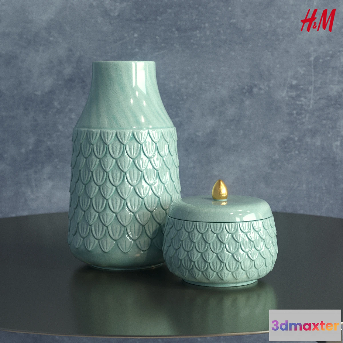 580830 - H&M Home Tall stoneware vase