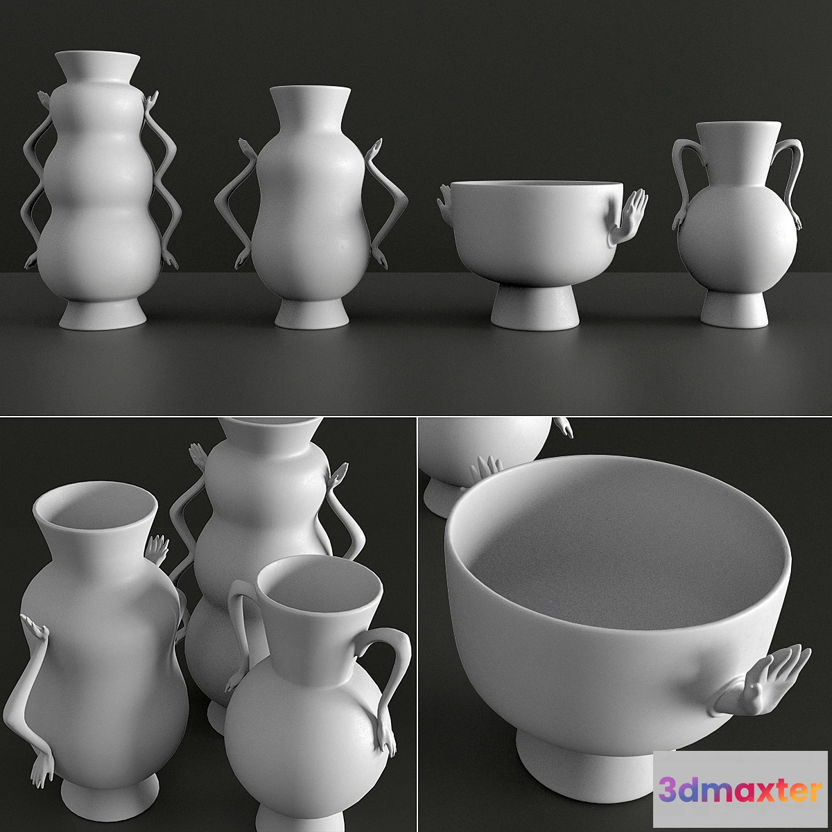 592988 - Jonathan Adler - Eve vases set