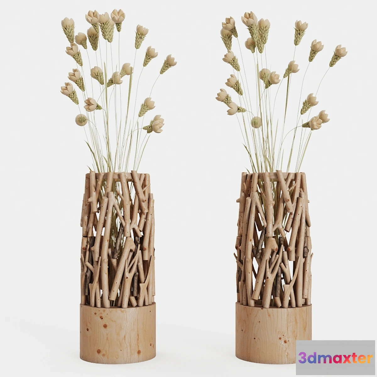 594714 - Small wood vase stand
