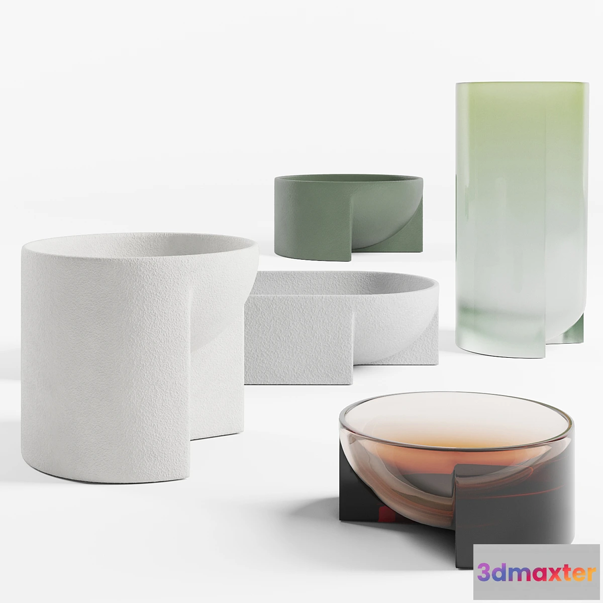 608605 - Set of handmade bowls