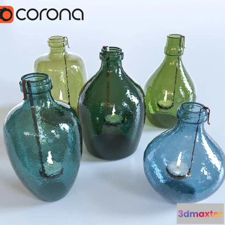 638707 - Decorative pot with candles