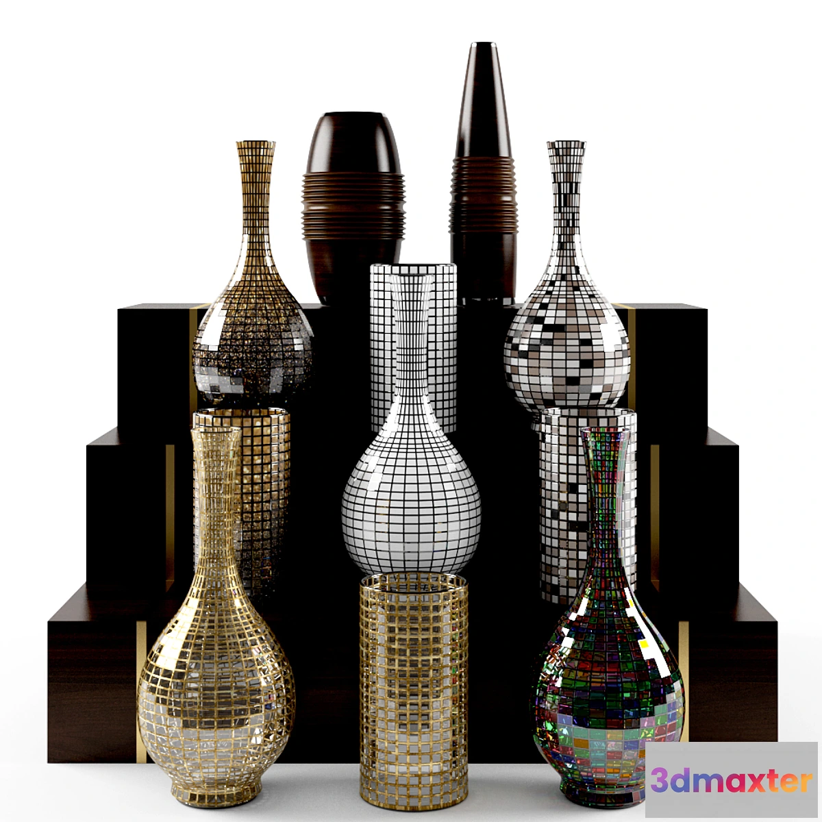 643091 - 026 CHECKER VASE