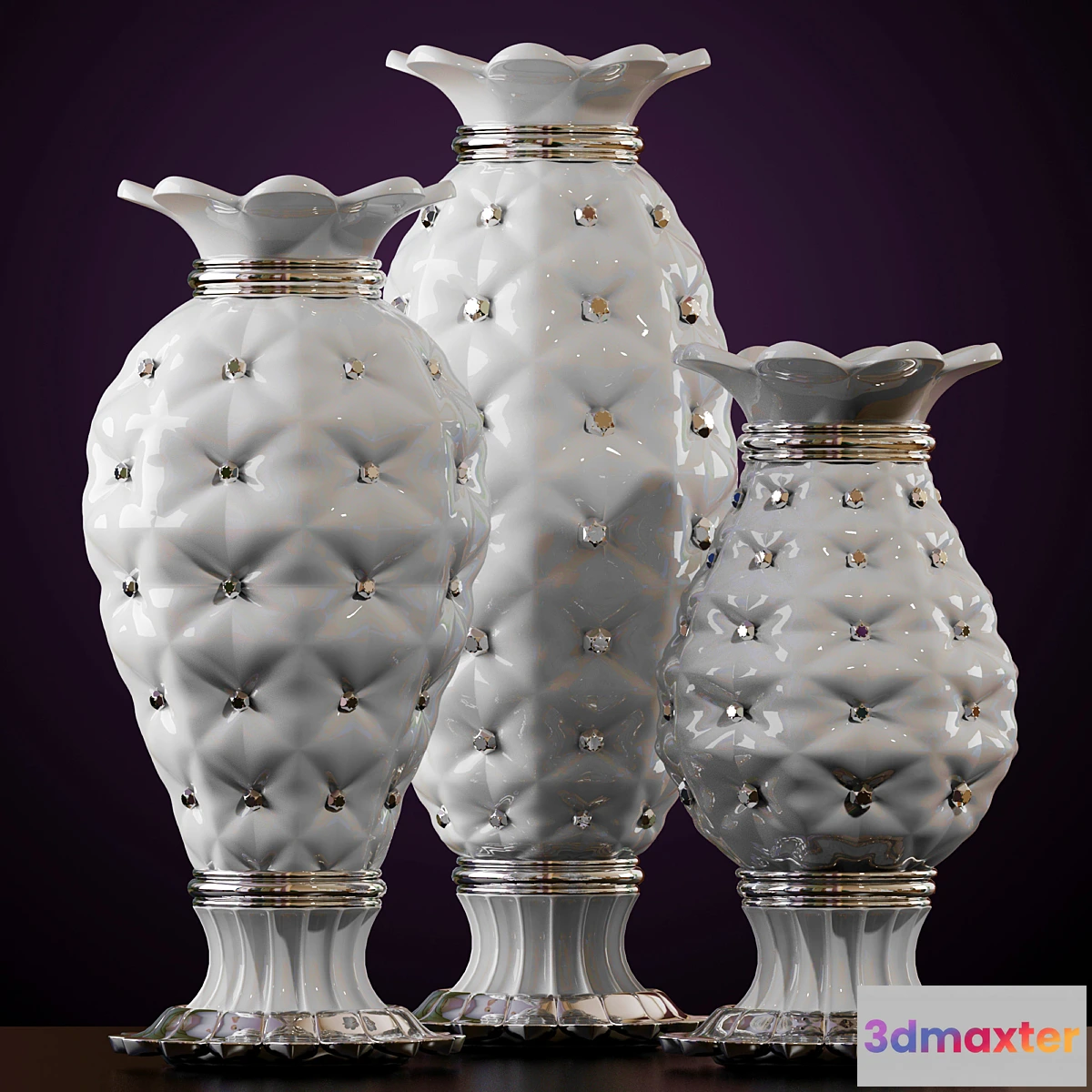 646807 - WHITE VASES