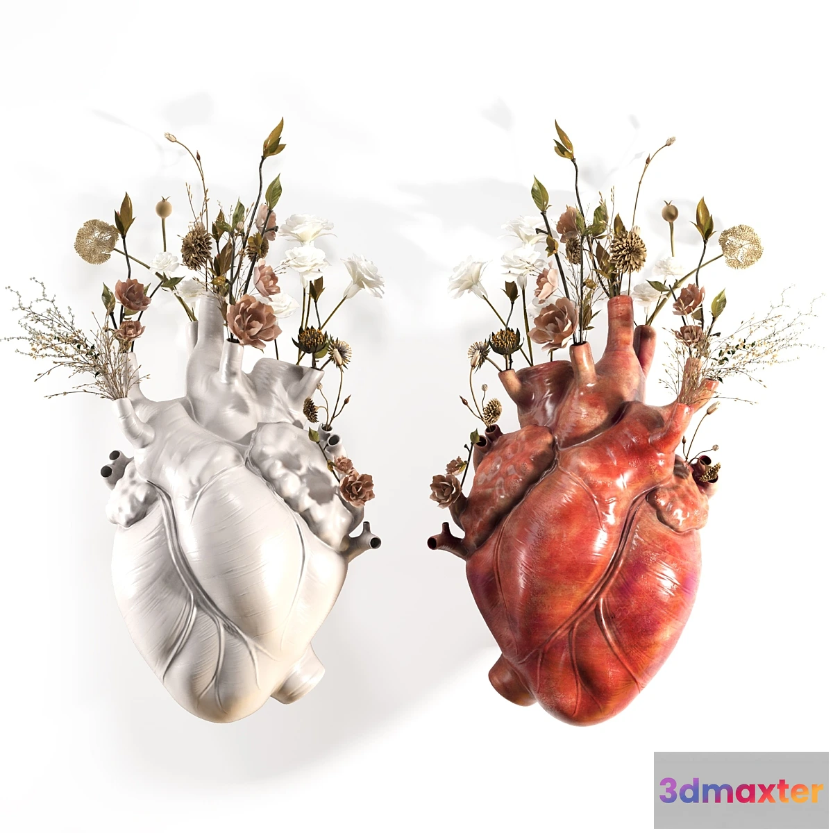 703180 - Wall Heart Vase