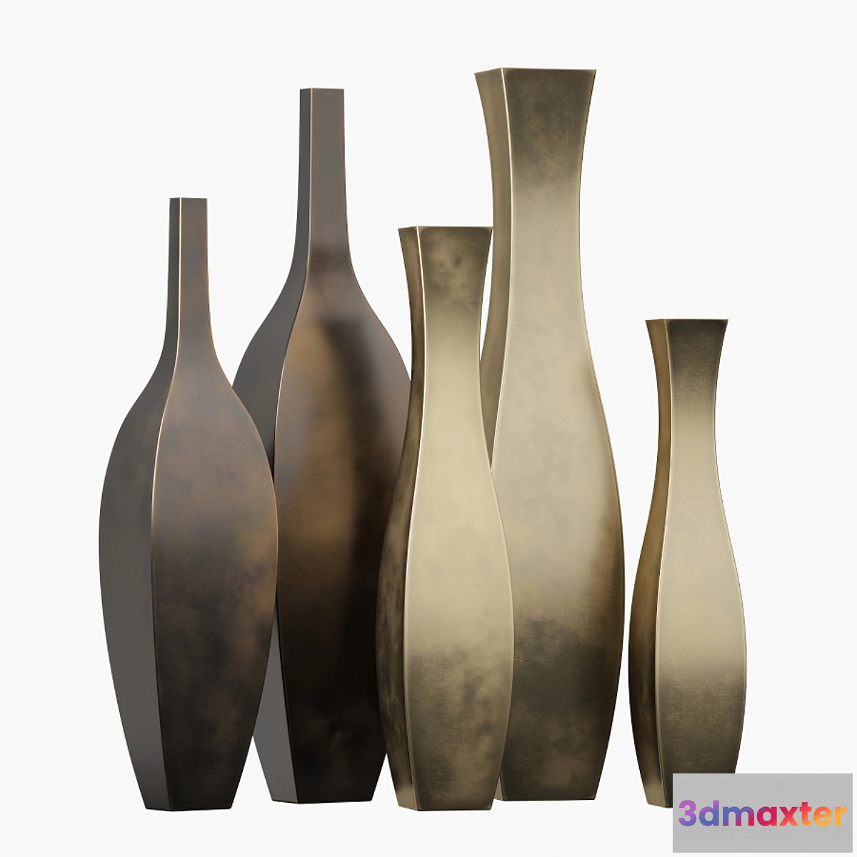 785142 - Tall metal vases