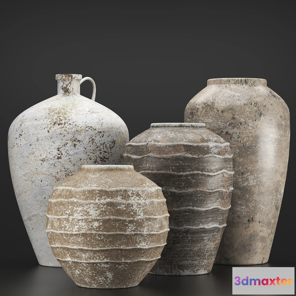 785148 - Rustic concrete vase vol3