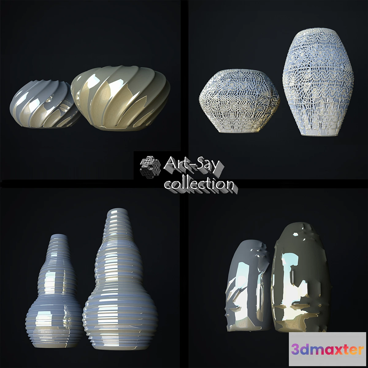 806866 - Silver-gold vases - No.2