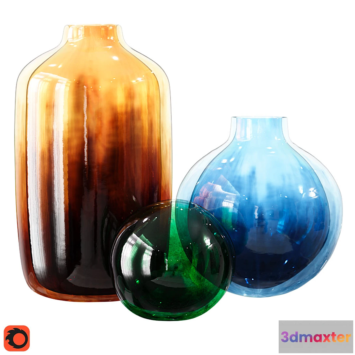 882036 - Modern Murano Vase Glass Set - No.4