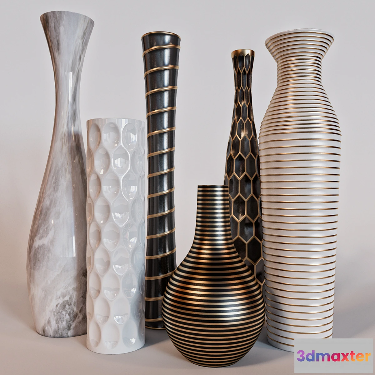 899900 - Set of modern vases
