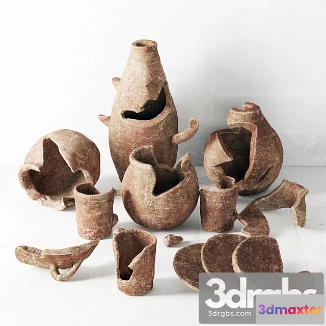 931854 - Old clay dishes