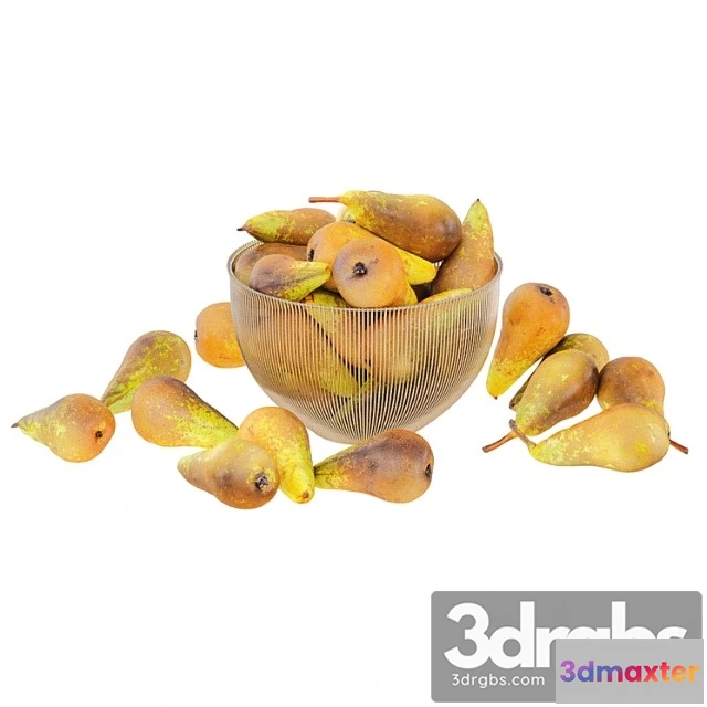 931856 - Pear Conference In Decorative Metal Vase 1