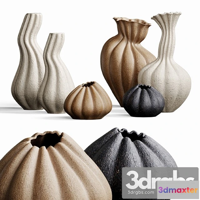 931872 - Set Of Decorative Vases Malene Knudsen