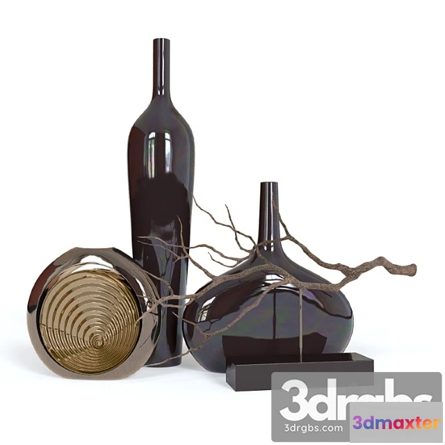 931920 - Vase Decorative set 2 (3 vases and line)