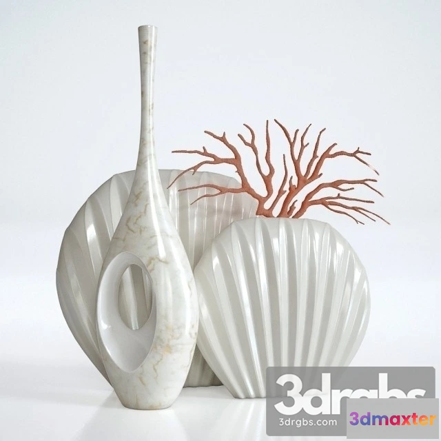 932062 - White Vases