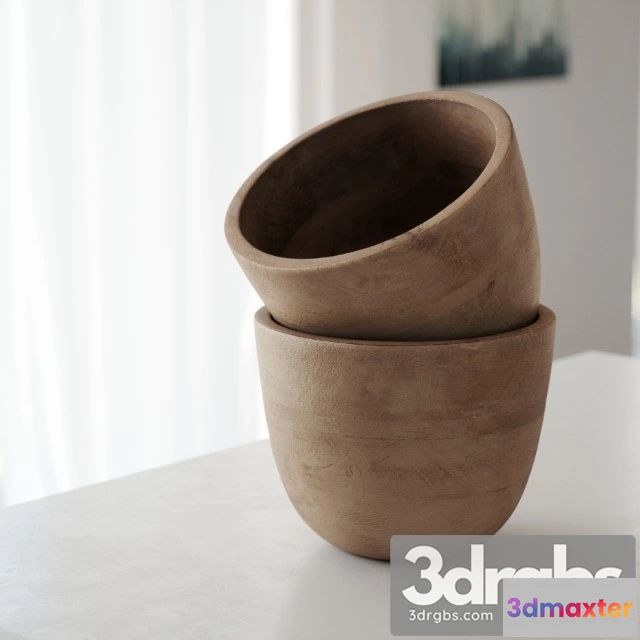 932070 - Wooden Pot 01