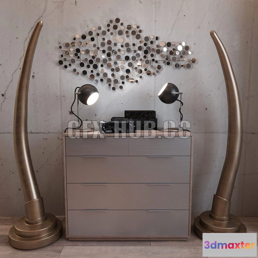 1082592 - Harper Blvd metal wall sculpture RH Set - 216149