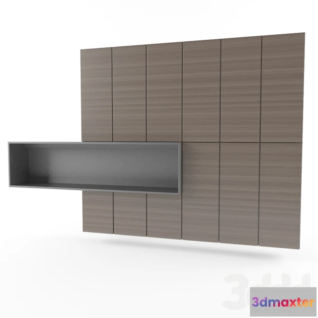 1094864 - Wall Unit with Rectangular Shelf - 228421