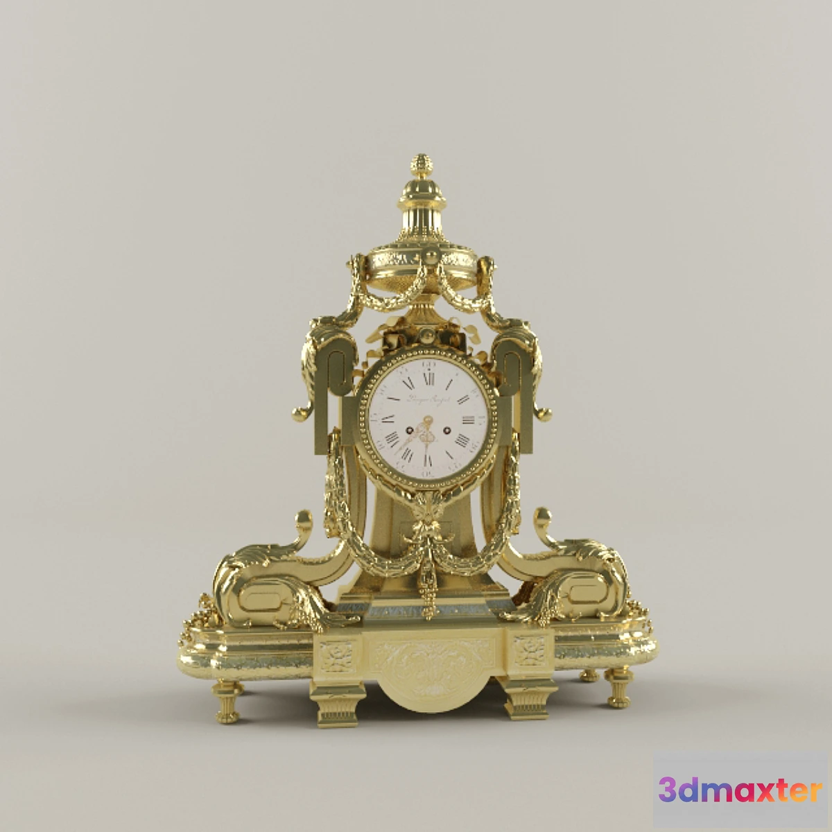 1275866 - Mantel Clock Classic 3D Max