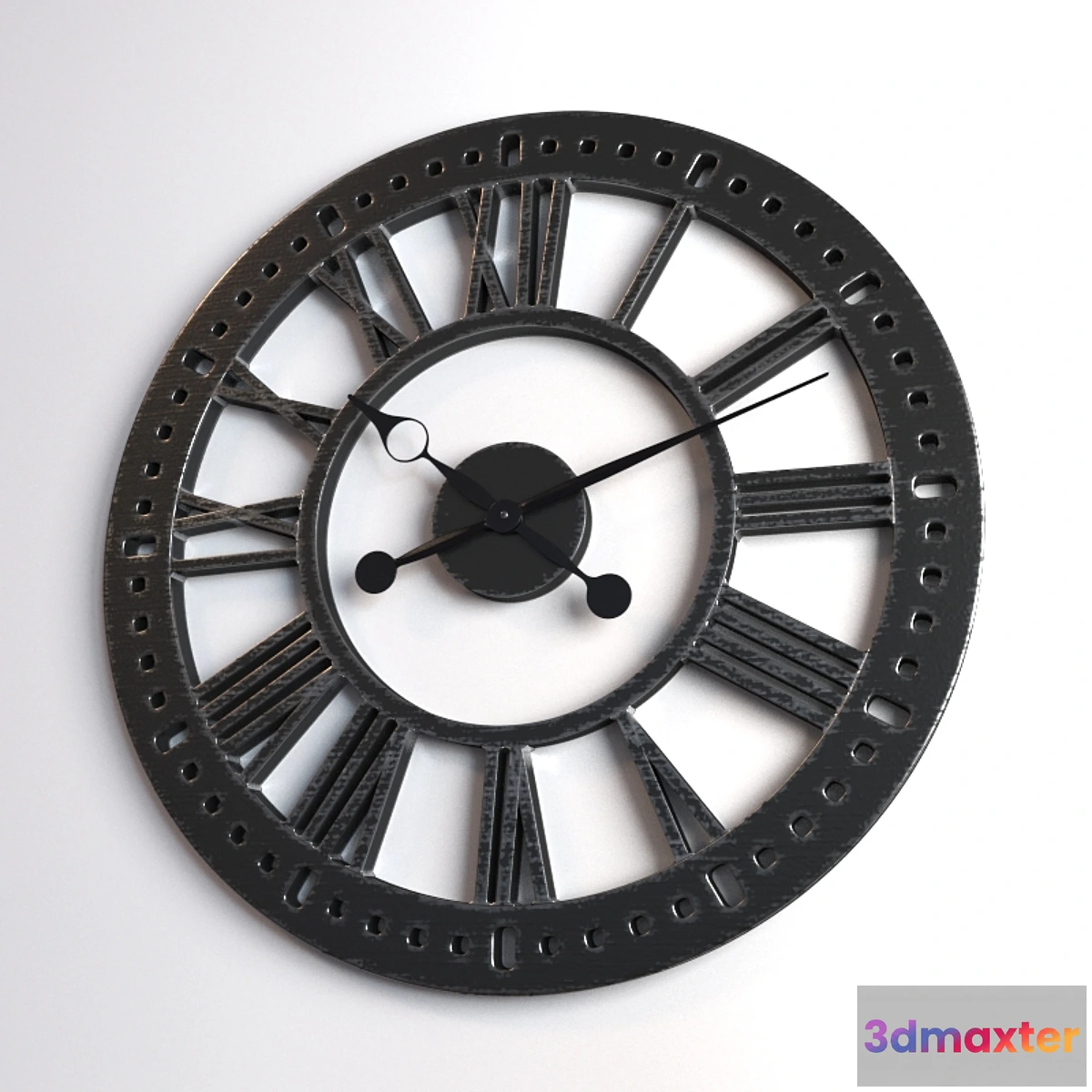 1277590 - Clocks Hawthorne Oversized Tower 3D Max