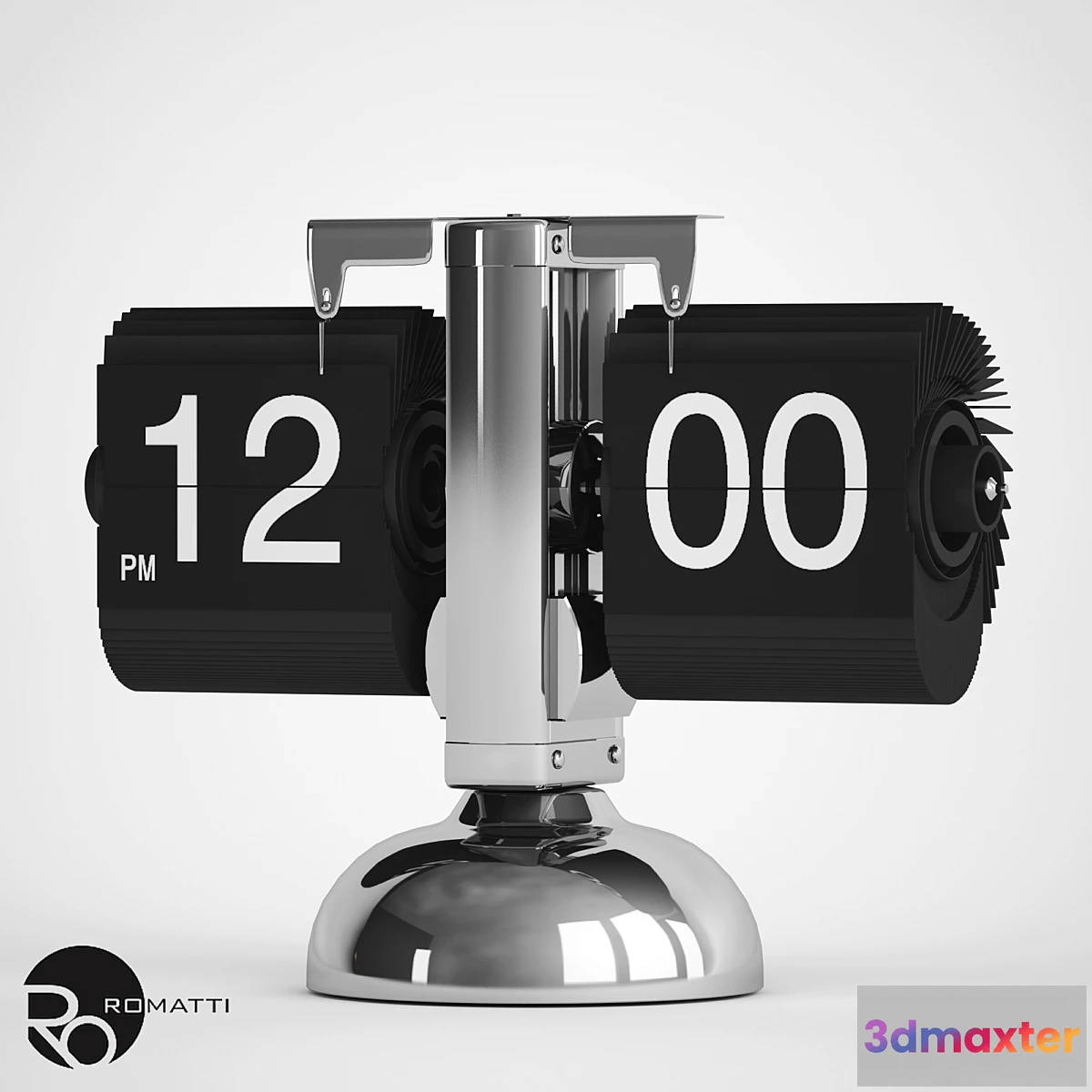 1284926 - Table Clock Flip Romatti 3D Max