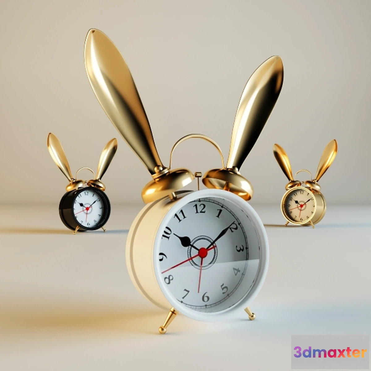1286010 - The Emily & Meritt Bunny Alarm Clocks 3D Max