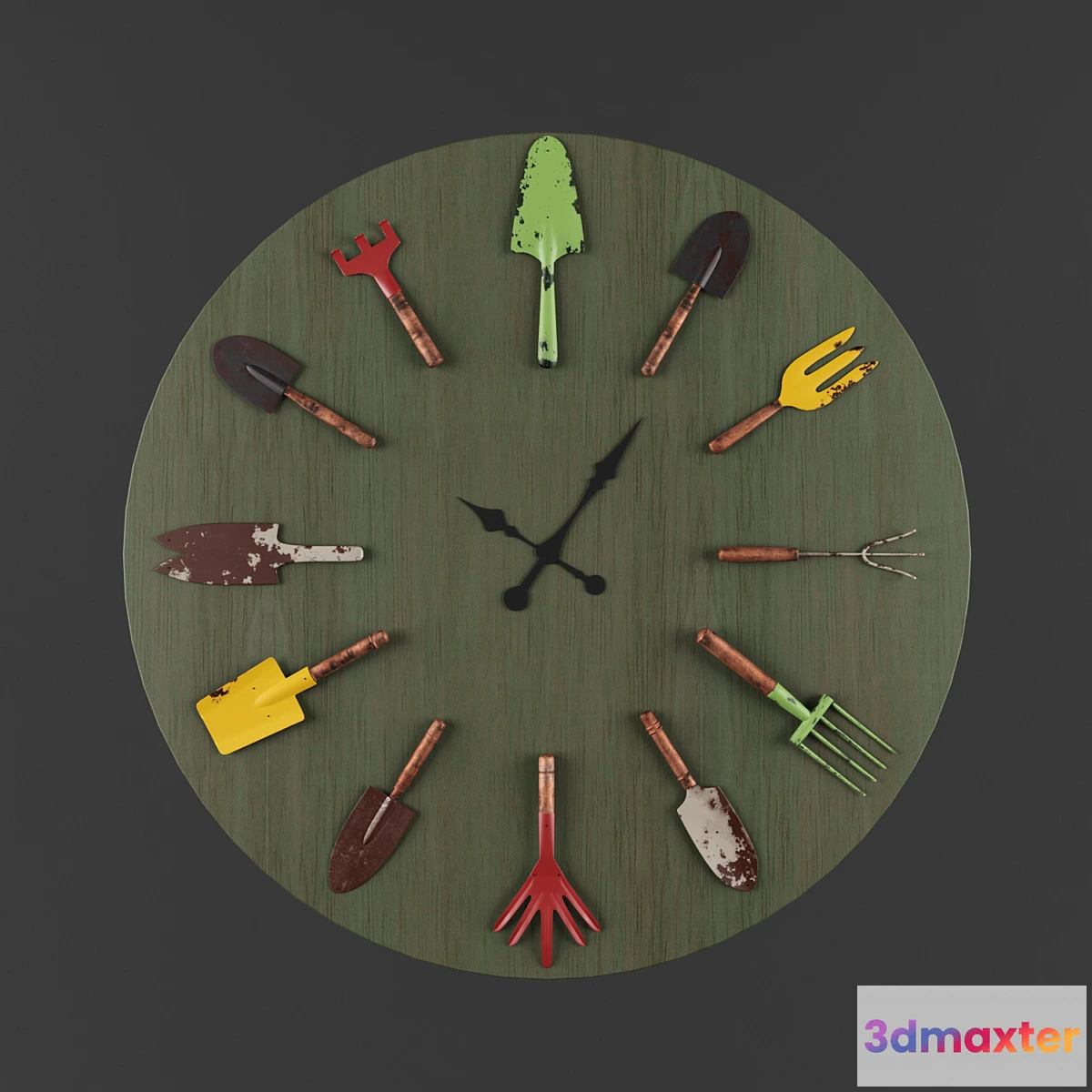 1286898 - wall clock - No.4 3D Max