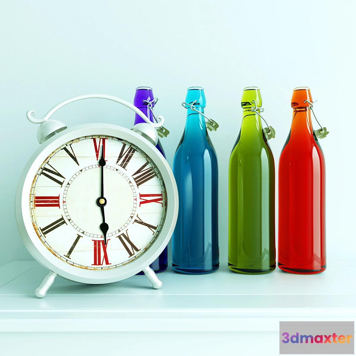 1397612 - Bottles & Watches 3D Max