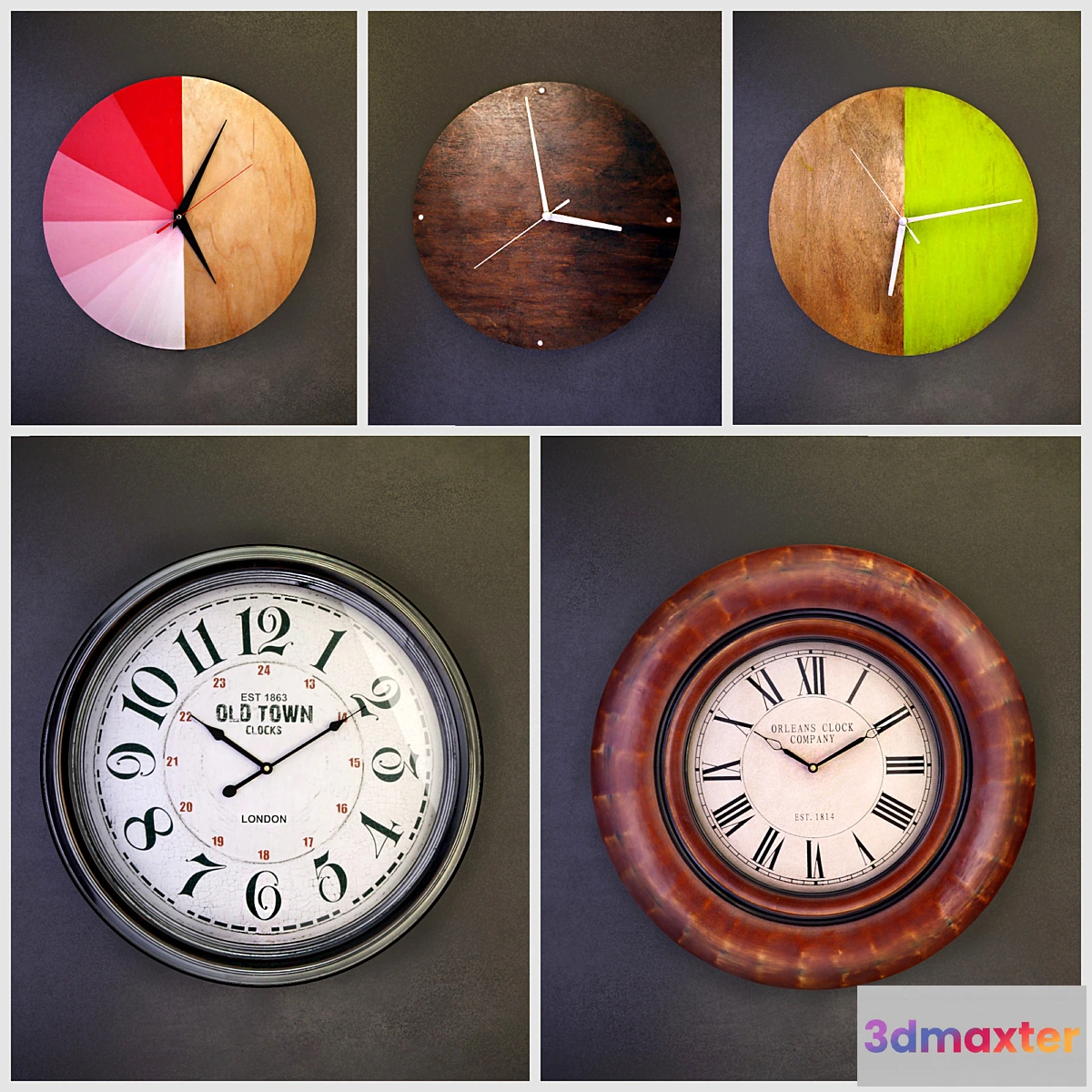 1406848 - Wall clocks (collection number 5) 3D Max
