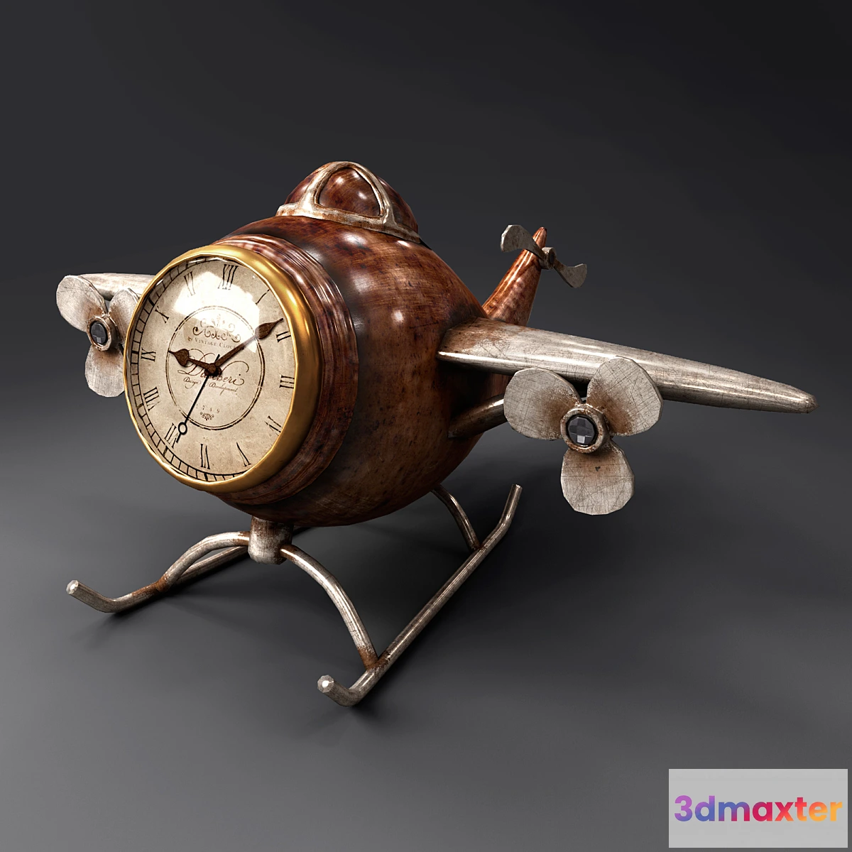 1444366 - Aircraft clock 3D Max