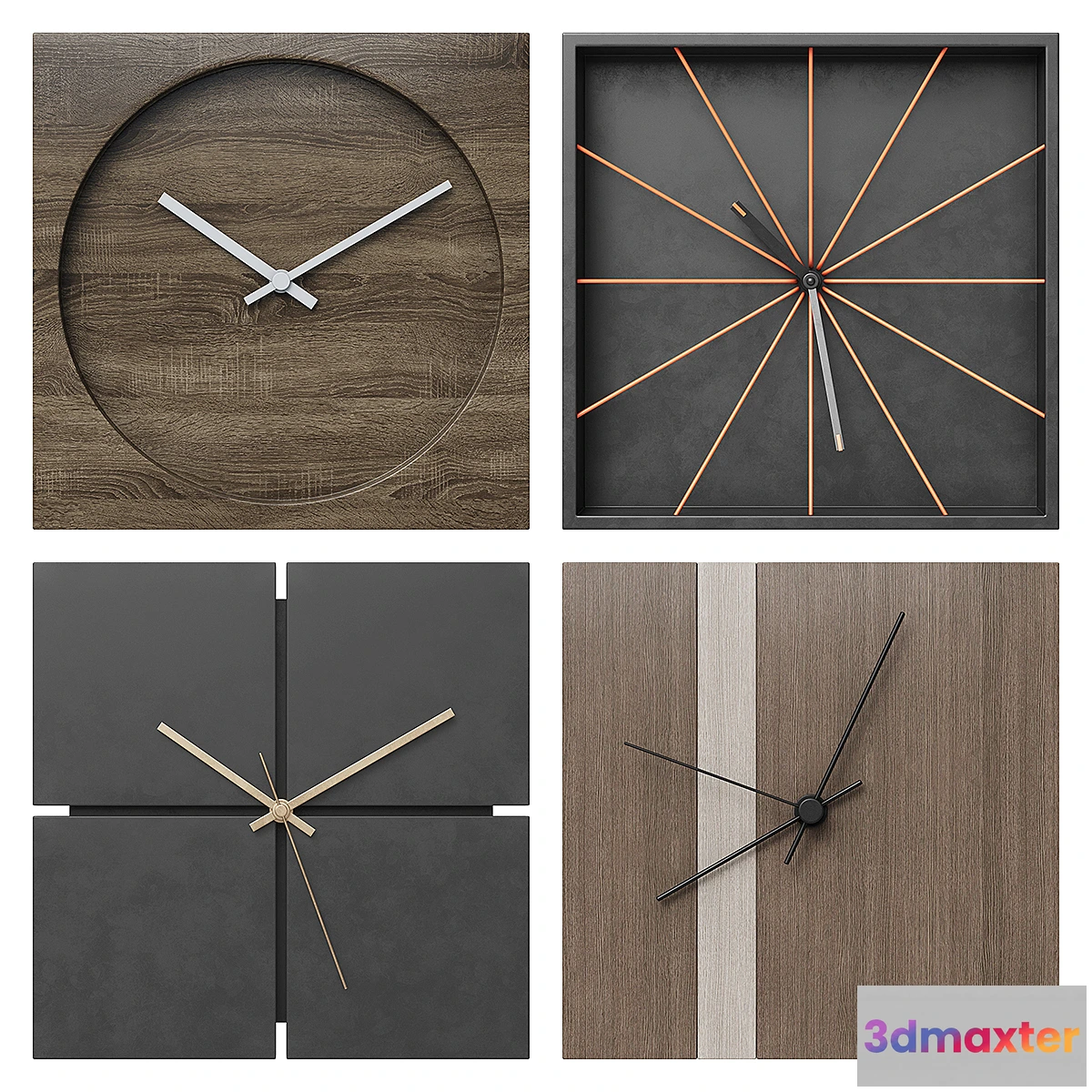 1464492 - Wall clock (v2) 3D Max