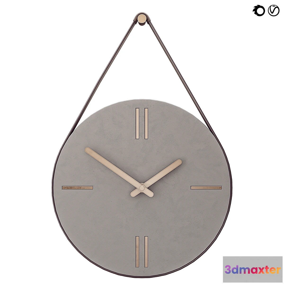 593976 - Concrete Hanging Wall Clock