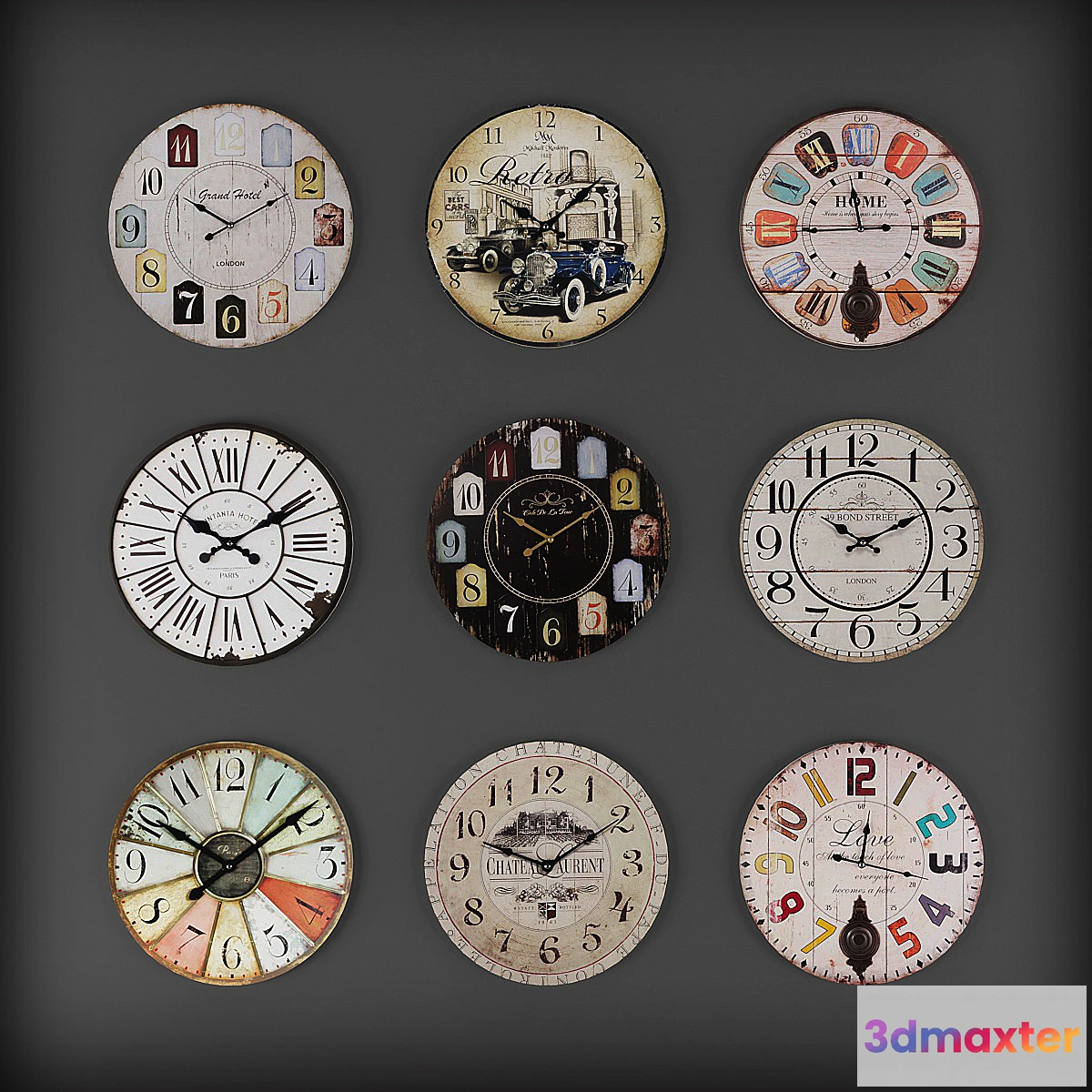 645347 - Collection of wall clocks 5