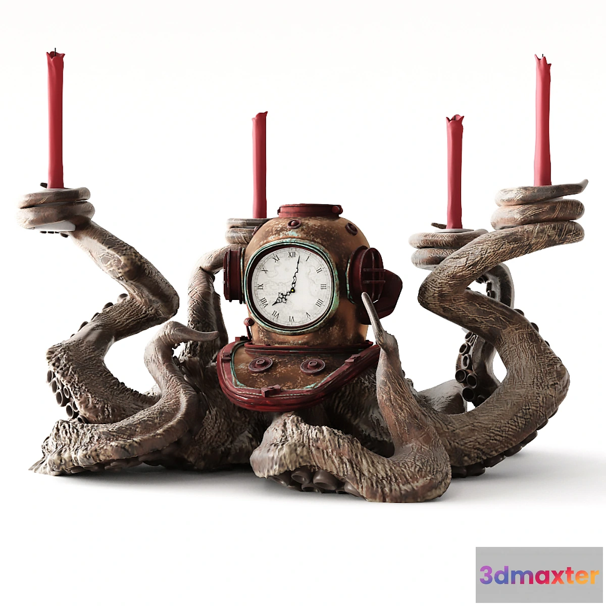 666737 - Clock and candlestick Octopus