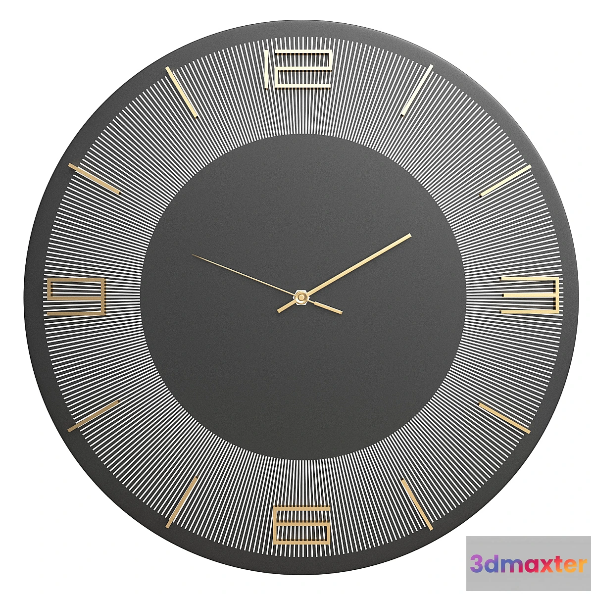 682170 - Wall clock Leonardo black