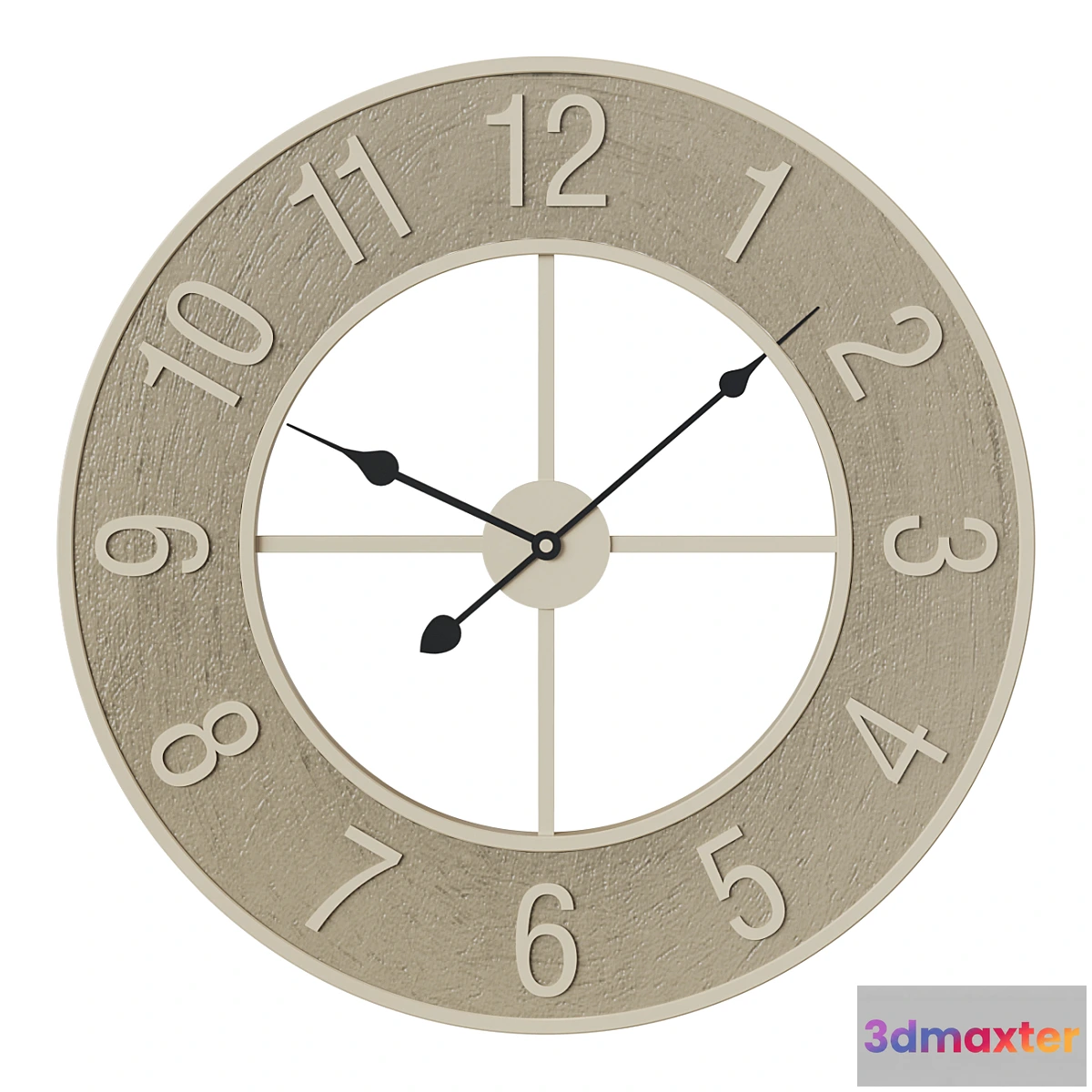 770447 - Rustic Aura wall clock - No.2