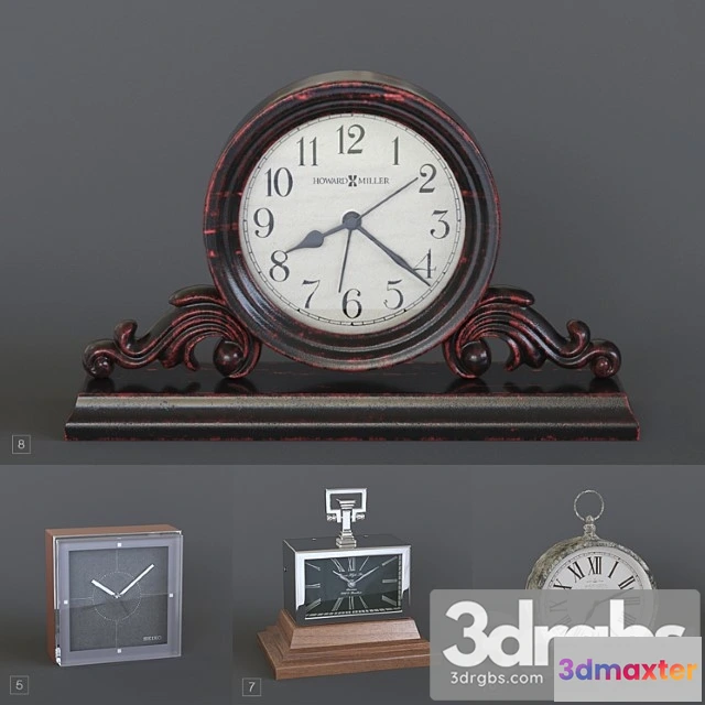 932310 - Table Clock Pack 02 1