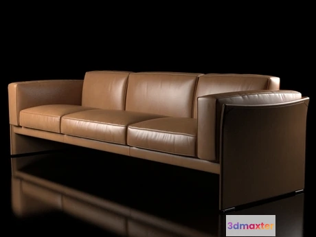 1193166 - FURNITURE 3D MODELS - 405 Duc 3-seater sofa