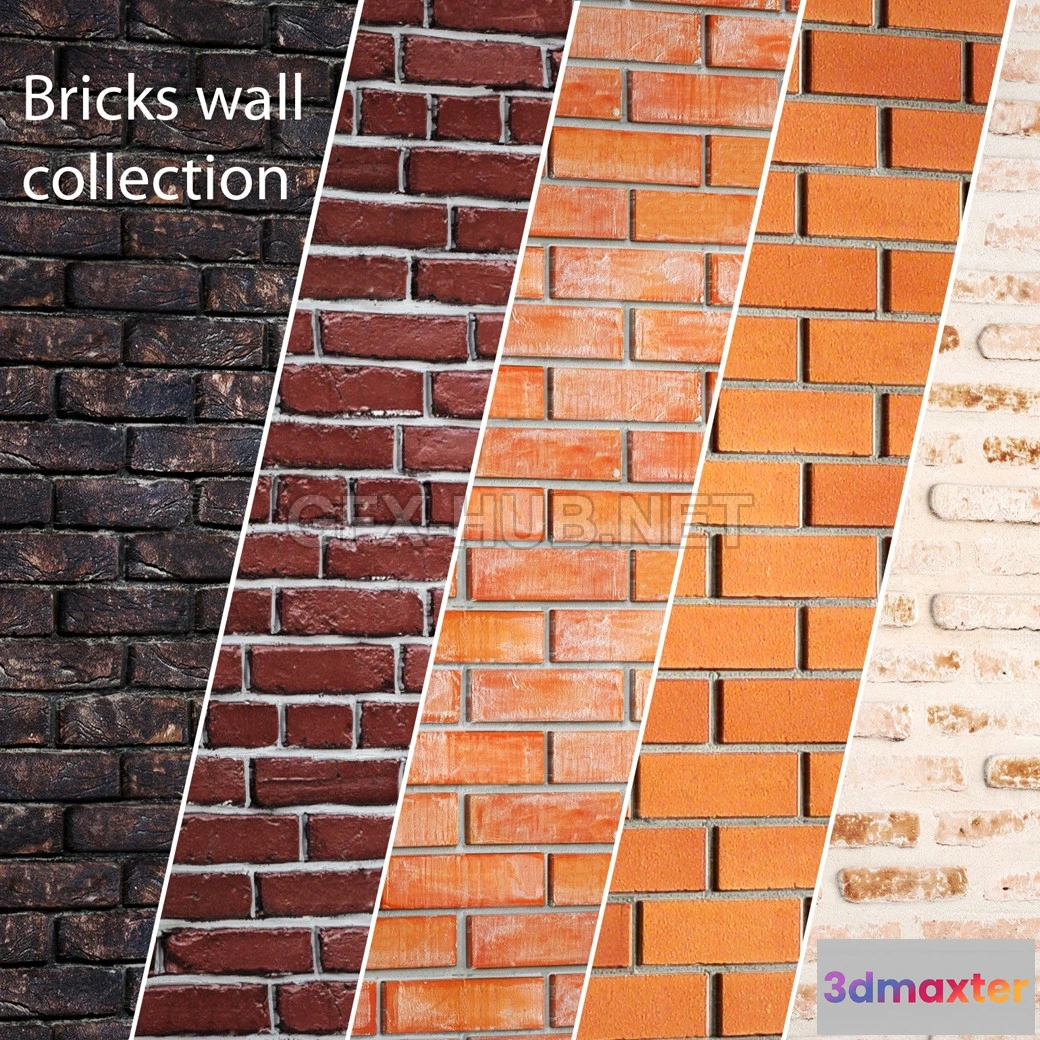 1197024 - FURNITURE 3D MODELS - A Collection of Brick Walls 2
