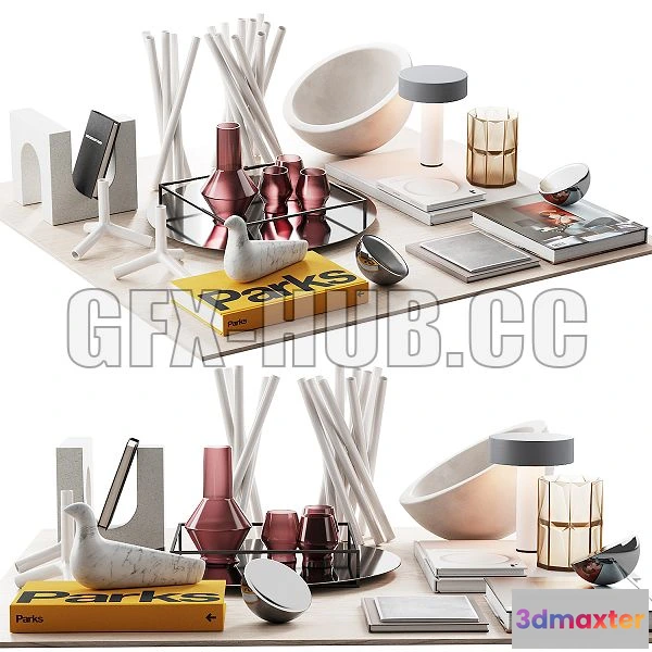 1197082 - FURNITURE 3D MODELS - Accessories for Coffee Table