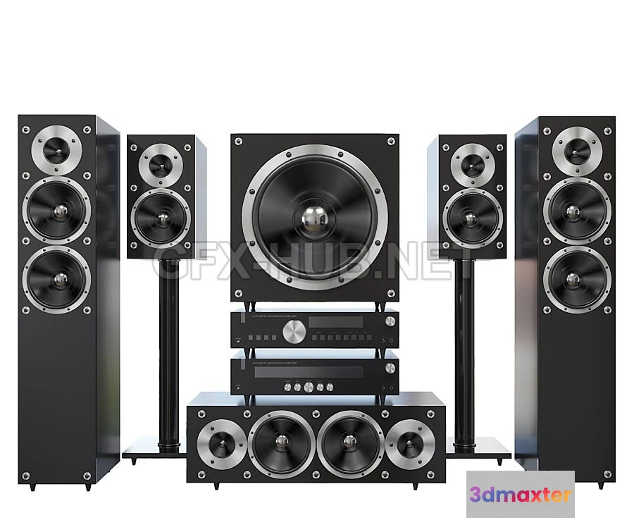 1197100 - FURNITURE 3D MODELS - Acoustic system