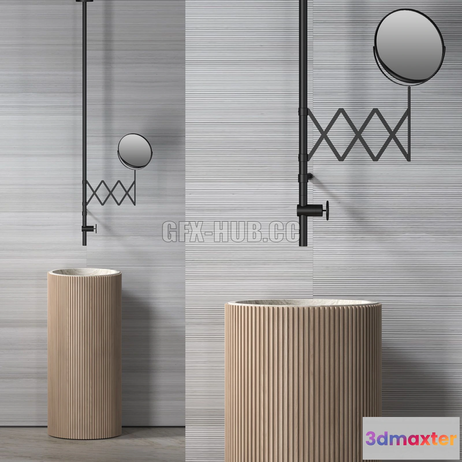 1197112 - FURNITURE 3D MODELS - Adda Freestanding Basin