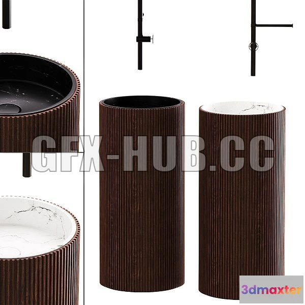 1197114 - FURNITURE 3D MODELS - ADDA Sink By Salvatori