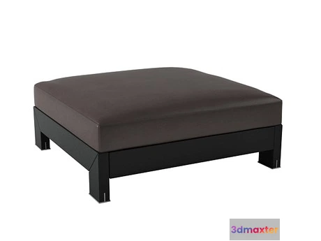1197212 - FURNITURE 3D MODELS - Alison Black ottoman
