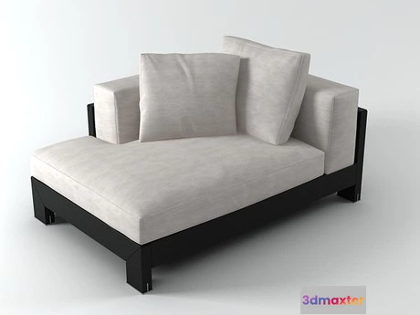 1197214 - FURNITURE 3D MODELS - Alison Black sofa 140
