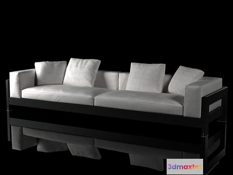 1197216 - FURNITURE 3D MODELS - Alison Black sofa 320