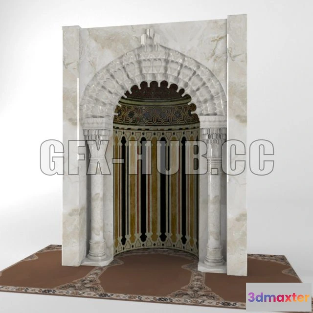 1197368 - FURNITURE 3D MODELS - Arabic Islamic Mehrab